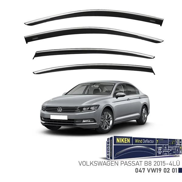 Kromlu Cam Rüzgarliği Volkswagen Passat B8 2015-4lü