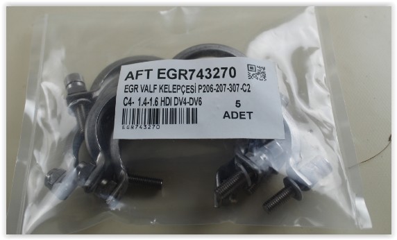 Egr Valf Kelepçesi̇ P206-207-307-C2-C3-C4 1.4-1.6 Hdi Dv4-Dv6