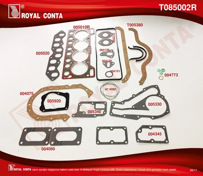 Motor Takım Conta Süper Keçesi̇z R9 1400