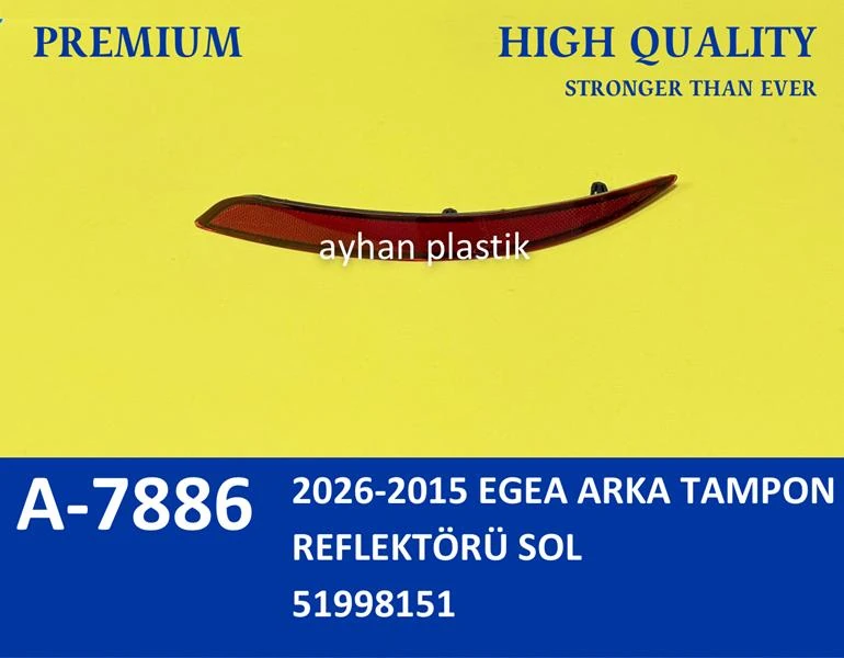 2026-2015 Egea Arka Tampon Reflektörü Sol