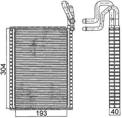 Evaporator BMW E70 E71 E72 F15 F16
