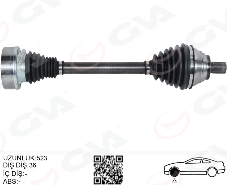 Aks Ön Sol Golf Plus 1.9tdi 05-Golf V 1.9tdi 03-Golf Vi 2.0tdi 08-Toruran 1.9tdi 03 -
