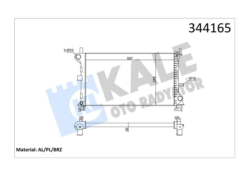 Motor Su Radyatoru Focus I 1.6 16v / 2.0 16v 98>04 Otomatik Sanzm. 600 348 26