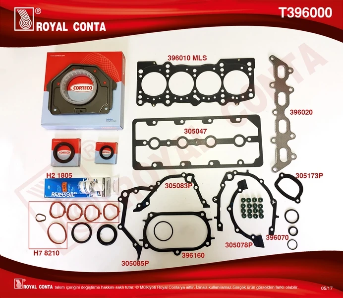 Motor Takım Conta Keçeli̇ Albea-Marea 1.2 16v