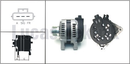 Alternatör 14v 150a Focus C-Max Focus II 06 11 1.6-2.0tdci-Fusion-Fiesta V 02 08 1.6 Tdci-Kuga I 08 14 2.0 Tdci