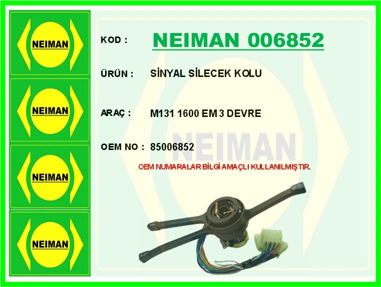 Si̇nyal Si̇lecek Kolu M131 1600 Em 3 Devre