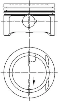 Piston Segman Std. 90.91mm Mercedes M111 W202 C208 W210 R170