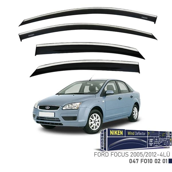 Kromlu Cam Rüzgarliği Ford Focus 2005-2012 4lü