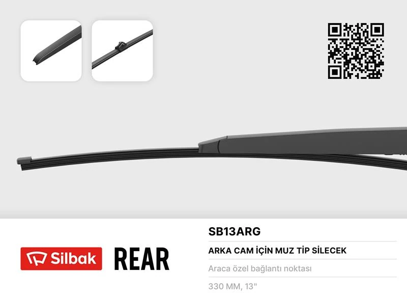 Si̇lecek Süpürgesi̇ Arka Muz Ti̇pi̇ 330mm A3 04/12> Q5 08/09>