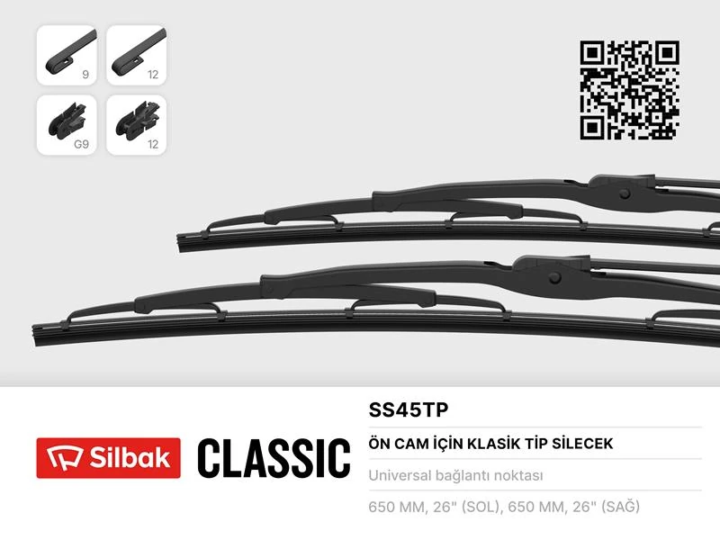 Si̇lecek Süpürgesi̇ 650mm Volvo Fh12-Iveco Euro Cargo-Tech-Stralis-Trakker-Mercedes Atego-Axor-Benz 17 22-3336-1729-4850
