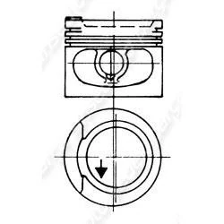Motor Pi̇ston Segman 1.00 Audi 80 1.8t
