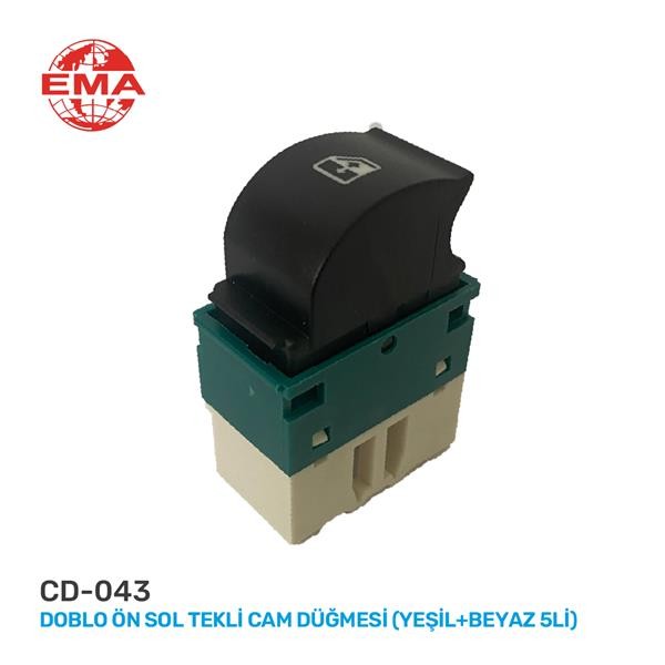 Cam Açma Anahtari Doblo Ön Sol Tekli̇ Yeşi̇l-Beyaz 5 Fi̇şli̇