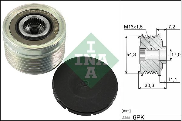 Alternatör Kasnaği Rulmanli Ducato-Scudo-Boxer-Expert-Jumper-Jumpy-Xsara 2.0-2.2-2.3 Jtd-Hdi̇ 6k