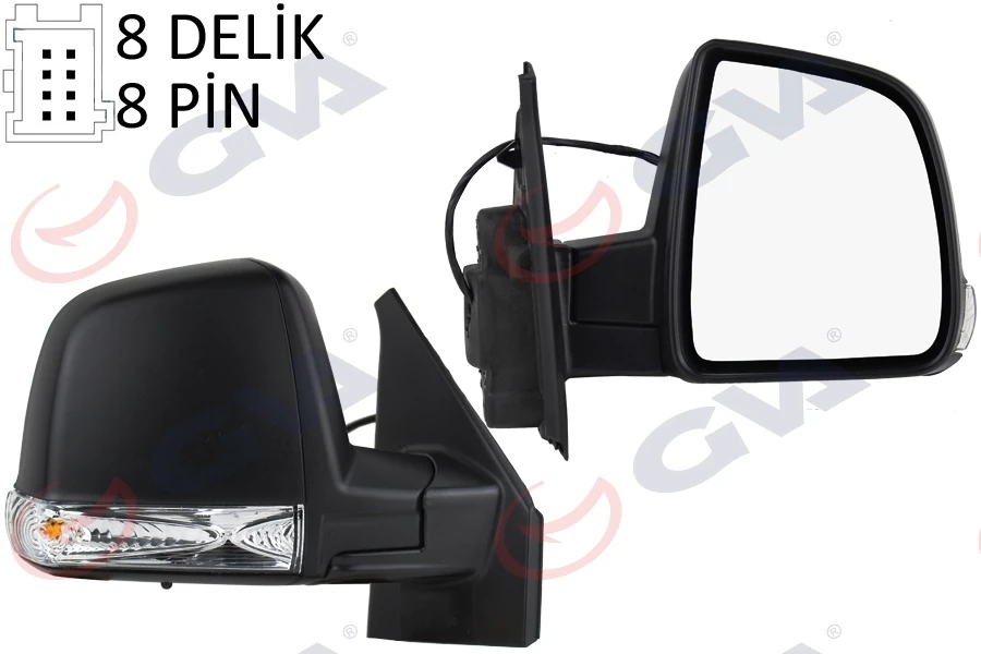 Dış Di̇ki̇z Aynası Sağ Doblo 11> Elektri̇kli̇ Si̇nyalli̇ Si̇yah Kapaklı Tek Cam Konveks 8 Fi̇ş Vm-668ehr