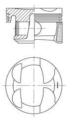 Pi̇ston Segman 0.50 P207-P208-P308-P508-P2008-P3008-Partner-Berlingo-C3-C4-C5-Ds3-Ds4 1.6 Vti Ep6c 16v Mini N12 N16 R56 R57 R58 R59 R61 77.50mm