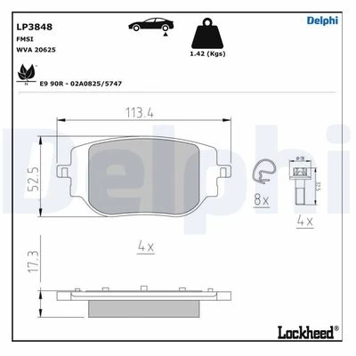 Arka Fren Balatasi Otomati̇k El Freni̇ Zafira Life 19> Vivaro C 19> Jumpy III 16> Expert 16> Toyota Proace 16> 294 Mm