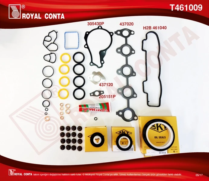 Motor Takım Conta Reinz Keçeli̇ S.lasti̇kli̇ Skcsi̇z Focus II 1.6 Tdci 04 11 Fiesta 1.6 Tdci 02 08 Fusion 1.6 Tdci 04 14 Volvo C30 06 12 S40 II 06 12 S80 II 06 12 V50 05 12 V70 III 09 11 1.6d-206-207