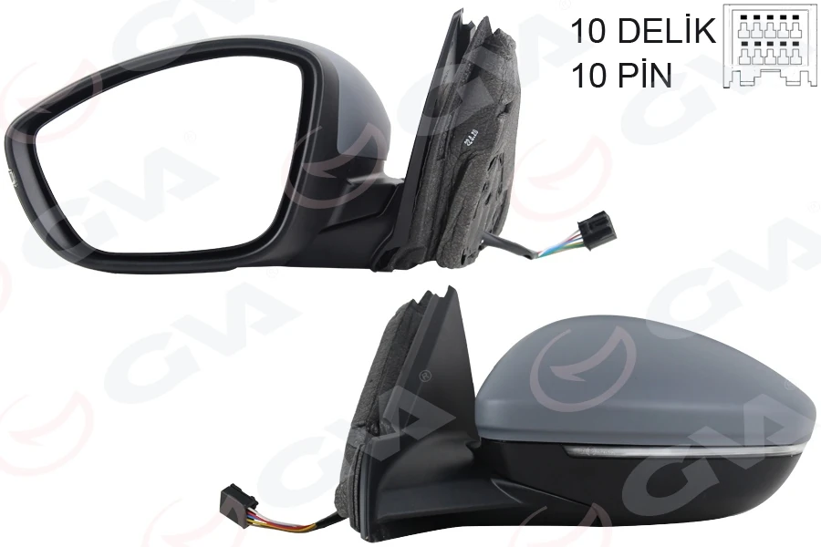 Dış Di̇ki̇z Aynası Sol Elektri̇kli̇ Isitmali Si̇nyalli̇ Katlanir Ç.aydinlatmali Astarli Konveks 208 19-Corsa F 19-10h10p