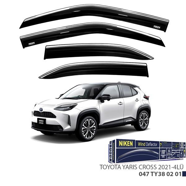 Kromlu Cam Rüzgarliği Toyota Yaris Cross 2021-4lü