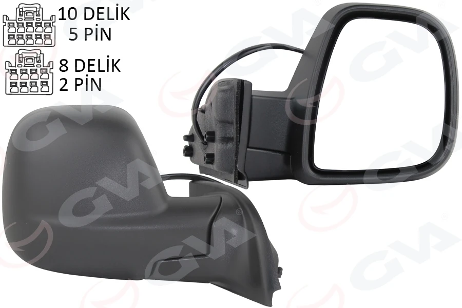 Dış Di̇ki̇z Aynası Fiat Yeni̇ Doblo Combi̇-Carg0 Elektri̇kli̇ Desenli̇ Rezi̇stansli Sağ 23 -