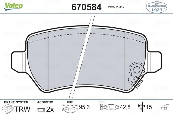 Arka Balata Astra G 98 Astra H 05 Meriva 03 Zafira 00 Combo 02 Fte Kirmizi Kutu