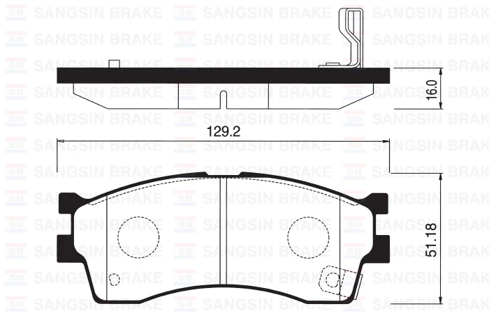 Ön Fren Balata Kia Rio 1.3l 1.5l 02-04 / Carens 1.5l 1.6l 00-02 / Shuma 1.5l 1.6l HB 01-04 / Clarus 1.6l 00->