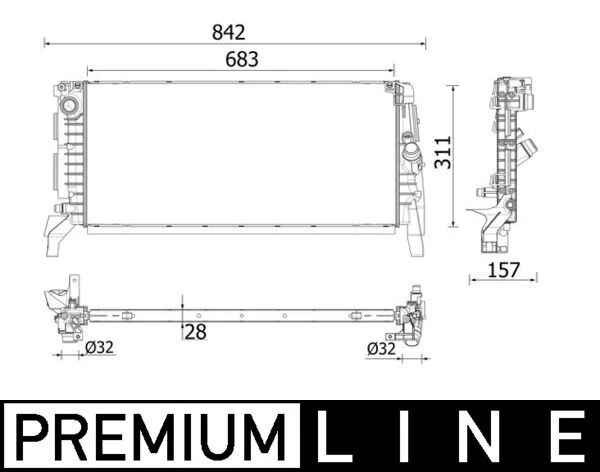 Motor Su Radyatoru BMW F48 15 F39 18 20 Mini F57 15 Premium Line