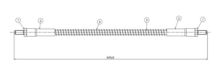 Fren Hortumu Ön Land Rover Defender L315 L316 90>16