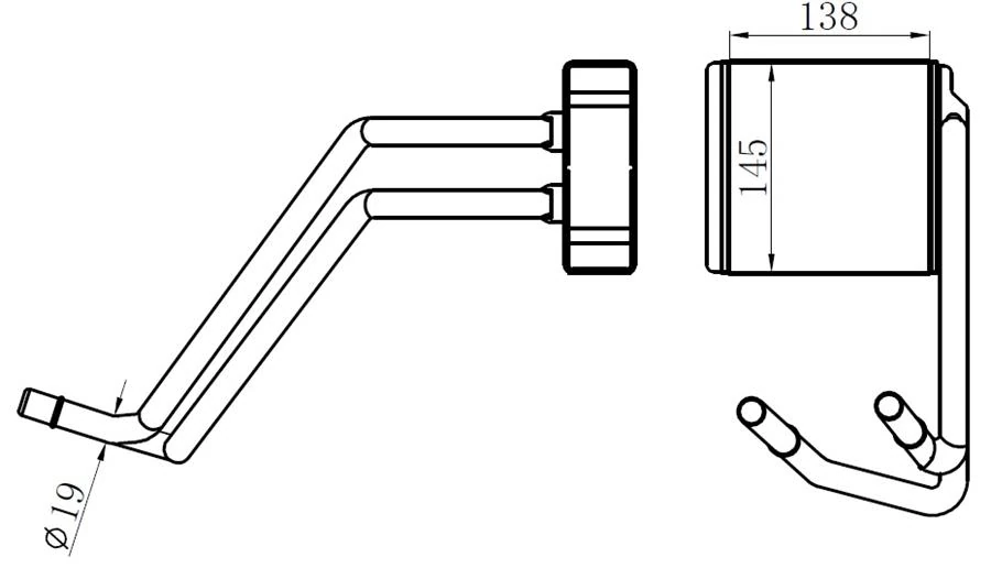 Kalori̇fer Radyatoru Brazing Ford Tourneo Custom V362 12> Transit V362 14>