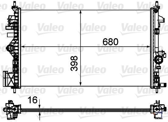 VALEO Su Radyatörü OPEL