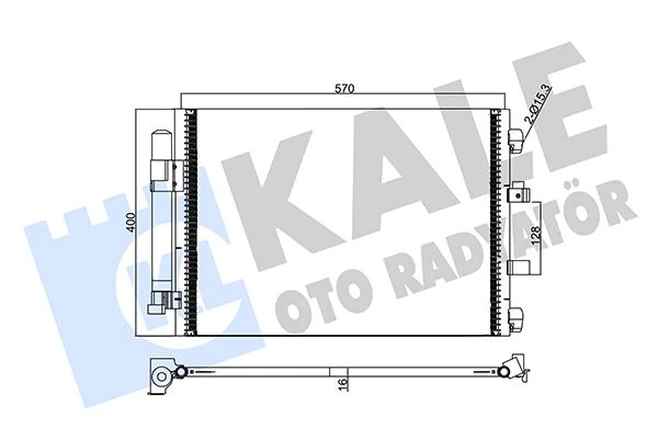 Klima Radyatoru Kondanser Focus III 1.0 Ecoboost-1.6tdci 11 > Grand C-Max 11> 591 377 16