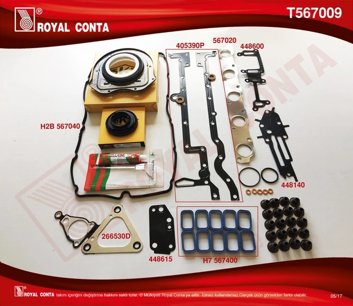 Motor Takım Conta Skt Keçeli̇ S.lasti̇kli̇ Tam Takım C. Skcsi̇z Transit V348 3.2 200ps 07>11 Ranger Tke 11> 3.2 200ps