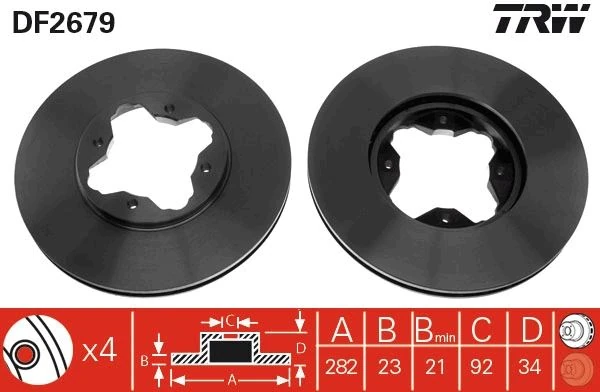 Ön Fren Aynası Honda Accord Euro 2.0l F20z1 Ce8 Kasa 96-98 15 Jant / Rover 600 618 96-99 620i̇ Si̇ Ti̇ 93-99 282 Çap X 4 Bijon-Takım Disk Fiyatıdır