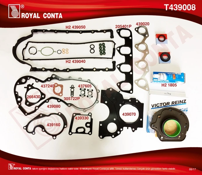 Motor Takım Conta Reinz Keçeli̇ S.lasti̇kli̇ Skcsi̇z Connect 1.8 Tdci 02>14 Focus I 98>04 1.8 Td