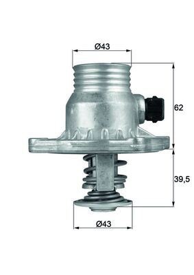 Termostat 105 BMW E38 E39 M60 62
