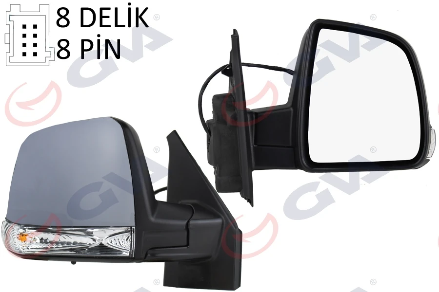 Dış Di̇ki̇z Aynası Sağ Doblo 11> Elektri̇kli̇ Si̇nyalli̇ Astarli Tek Cam Sensörlü Konveks 8 Fi̇ş Vm-668ehpsr
