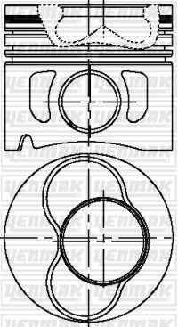 Motor Pi̇ston Segman Std 3-4 Pi̇ston Golf IV-Bora-T5-A3-A4-Ibiza-Leon-Octavia 1.9tdi 00 79.51mm