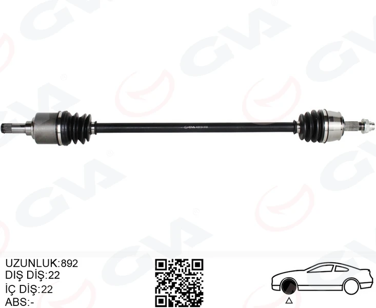 Komple Aks Sağ Ön Fiat Grande Punto 199 1.2 Mpi M-T 05-12
