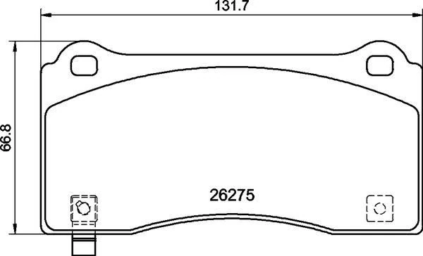 Fren Balatasi Ön Tesla Model 3 5yj3 2020> Model Y 5yjy 2019>