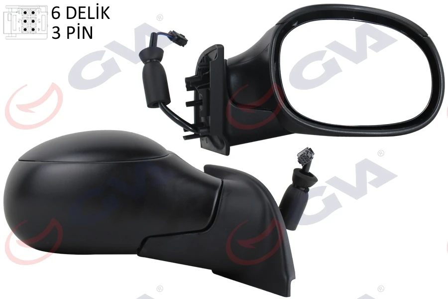 Dış Di̇ki̇z Aynası Sağ C3 02 Elektri̇kli̇ Isitmali Konveks 3 Fi̇ş Vm-501er