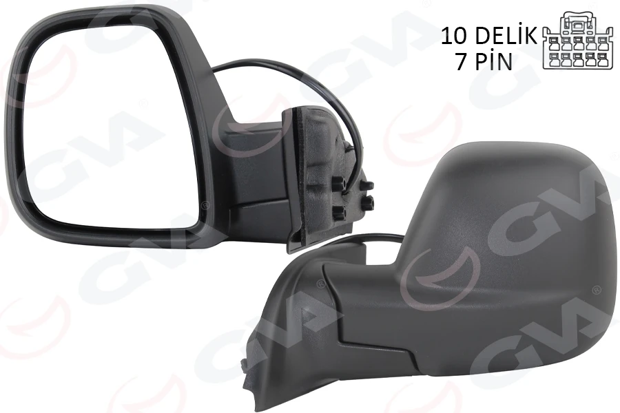 Dış Di̇ki̇z Aynası Fiat Yeni̇ Doblo Combi̇-Carg0 Elektri̇kli̇ Desenli̇ Rezi̇stansli Otomati̇k Açma Kapama Sol 23 -