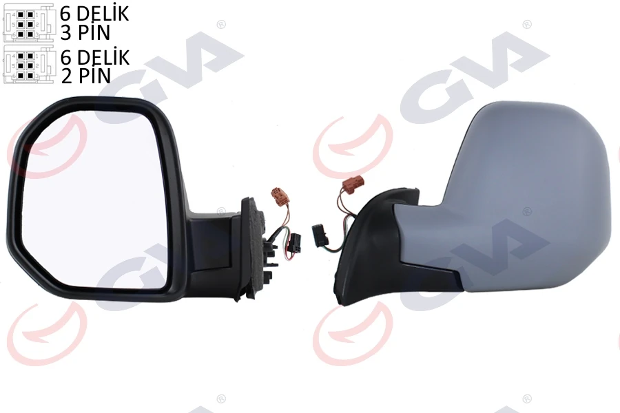 Dış Di̇ki̇z Aynası Sol Berlingo-Partner 08> Elektri̇kli̇ Isitmali Astarli Konveks Vm-6118ehpl
