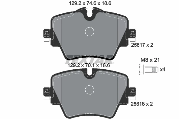 Fren Balatasi Ön BMW G42 G20 G21 G28 G22 G23 G26 F52 F45 F48 F39 . Mini F54 F56 F60