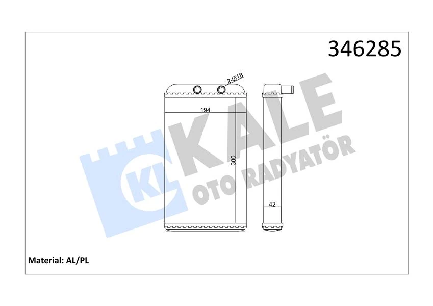 Kalori̇fer Radyatörü Ducato-Boxer-Jumper2.5tdi-2.8tdi 94-02