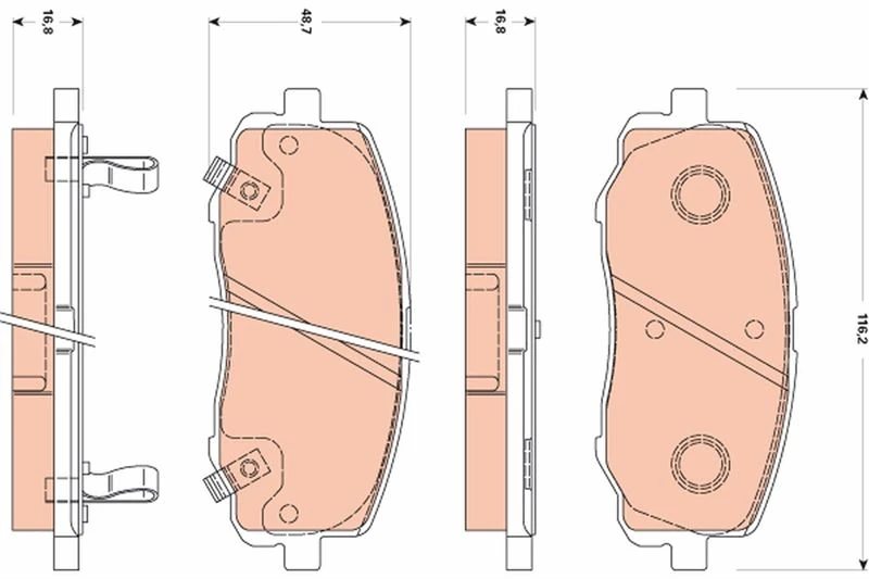 Ön Balata Hyundai İ20 1.2 1.4 1.6 1.4crdi̇ 1.6crdi̇ 08 Esp Si̇z Araçlar İçi̇n
