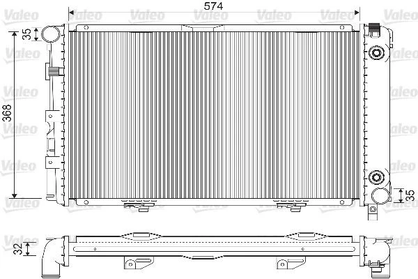 Motor Su Radyatoru Mercedes W201 85>93 Klimali / Otomatik Sanziman