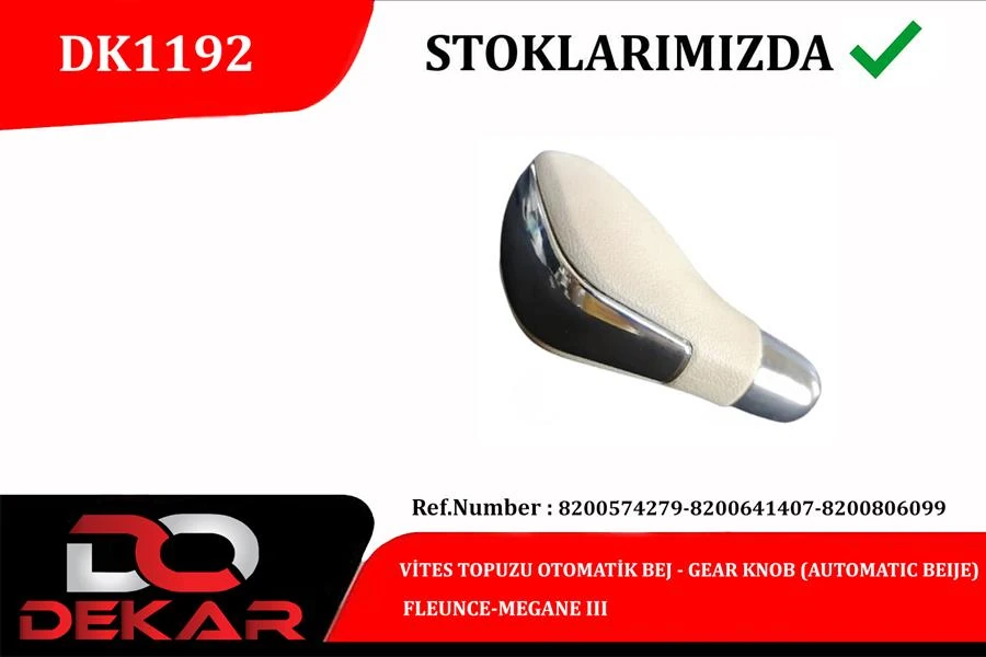 Vi̇tes Topuzu Otomati̇k Bej Fleunce-Megane III