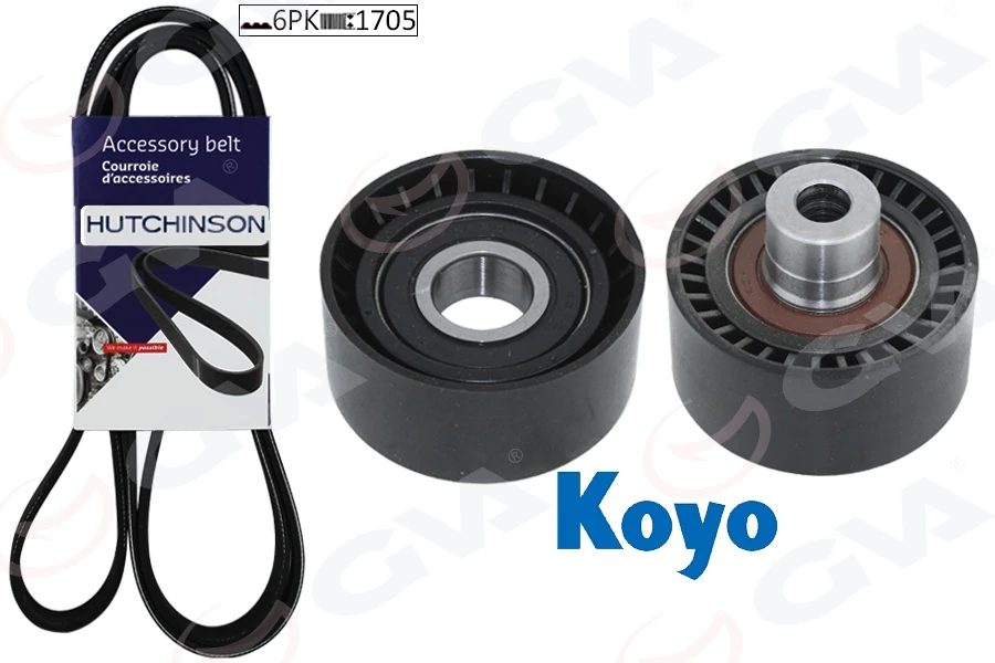Alternatör Gergi̇ Ki̇ti̇ Kütüksüz P206-Xsara 1.4hdi̇-P407-Berlingo-C5-1.6 Hdi̇ Kli̇mali K026pk1708
