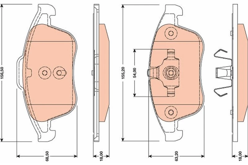 Ön Balata Renault Laguna III 07>15 Latitude 11> 2.0dci 3.0dci