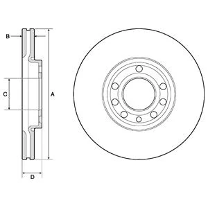 Ön Fren Aynası Vectra C 02> Signum 03> Saab 9.3 02> Croma 05> 285x25x5dlxhavali 46844071-51819733